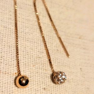 PANDORA Dangle polished and pavéd earnings